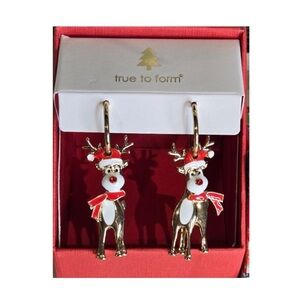 Reserved ‼️ do not buy ♥️ NWT ⚜️♥️⚜️ True to Form Festive Reindeers earrings